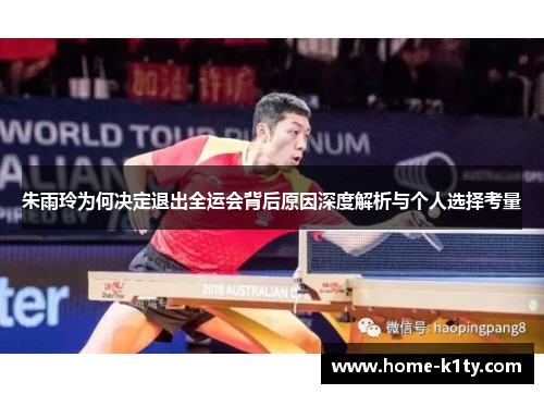朱雨玲为何决定退出全运会背后原因深度解析与个人选择考量