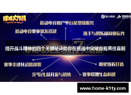 提升战斗精神的四个关键秘诀助你在挑战中突破自我勇往直前